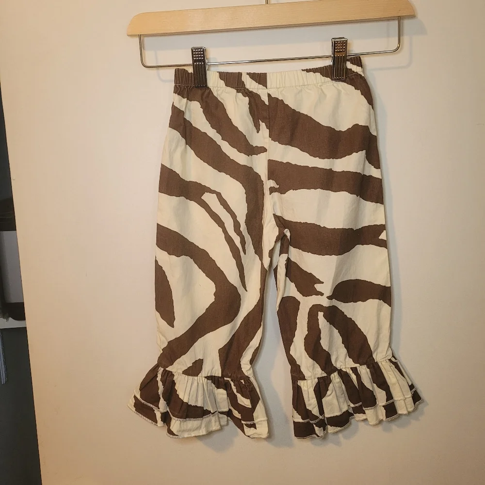 Zebra Ruffle Pants - Picture 2 of 5